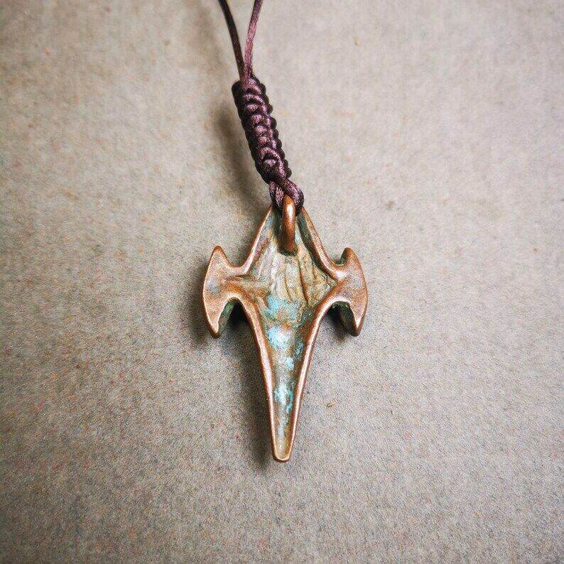 Vintage Shankha Divine Conch Badge,Tibetan Buddhist Protective Amulet Pendant - Tibetan Buddhist amulet, view 6