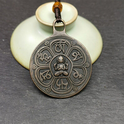 Buddhist Amulet Badge,Chenrezig 2.13"×1.65"