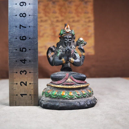 Gandhanra Antique Tibetan Buddha Statue,Chenrezig,Padmapani, Avalokitesvara