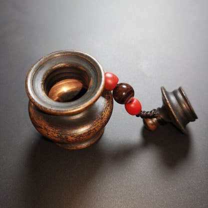 Tibetan Mini Copper Jar with Lid - Tibetan Buddhist art, view 5