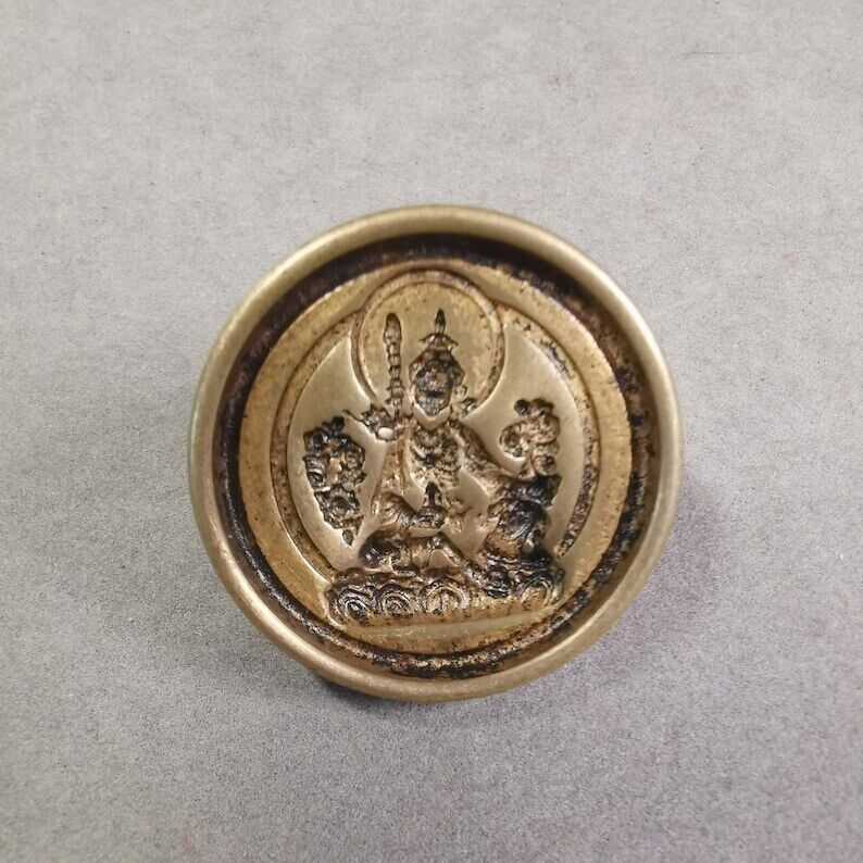 Gandhanra Old Tibetan Buddha Statue Tsa Tsa Mold,Guru Rinpoche,Padmasambhava