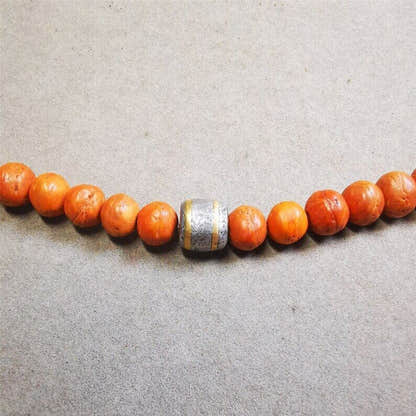 Mala Spacer Bead, Marker Beads 0.35" - Tibetan Buddhist mala beads, view 6