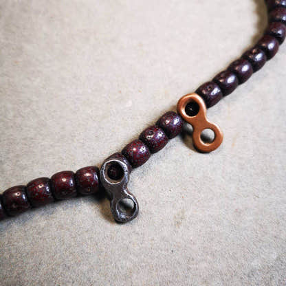 Old Mala Clip, Mala Pendant Connecting Ring - Tibetan Buddhist mala beads, view 4
