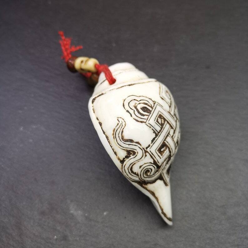 White Conch Shankha 3.66"×2.17"