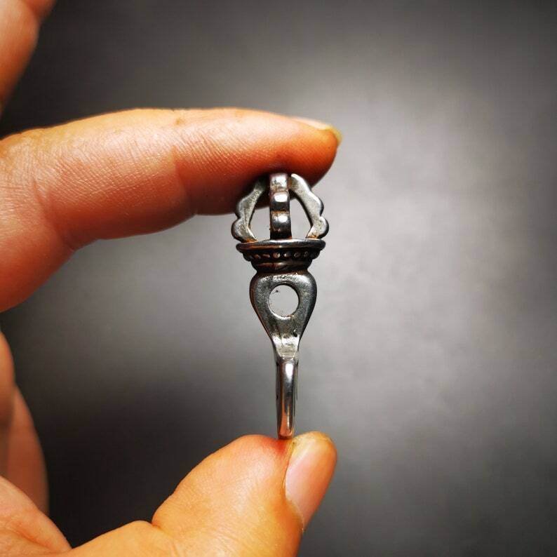 Amulet Pendant,Kartika knife of the dakinis - Tibetan Buddhist amulet, view 6