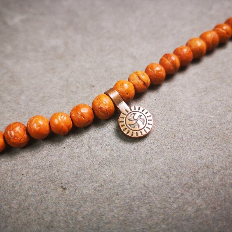 Old Buddhist Mala Counter Clip,Prayer Wheel Bum Counter Clip for Prayer Beads