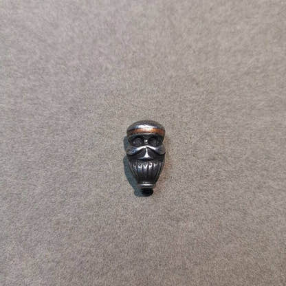 Mala Guru Bead, Skull Shape T-drilled 3-Hole Bead for Prayer Bead,0.87" - Tibetan Buddhist mala beads, view 7