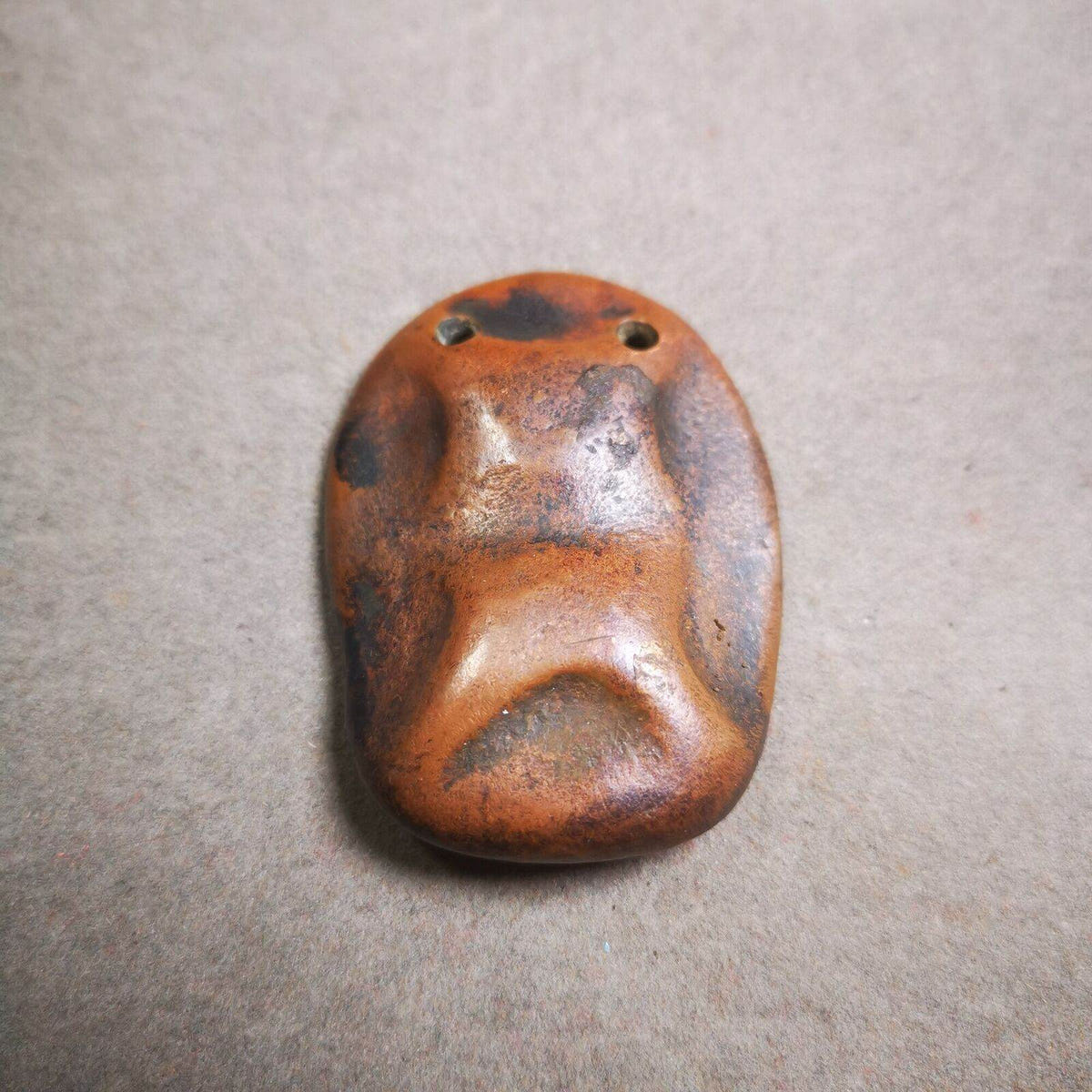 Citipati, Shmashana Adhipati - Tibetan tsa tsa mold, view 9