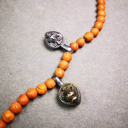 Mala Counter Clip,Bum Counter Clip 1.1" - Tibetan Buddhist mala beads, size reference