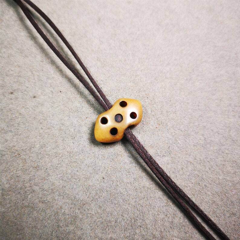 Vajra Pendant Bead - Tibetan Buddhist vajra, view 4
