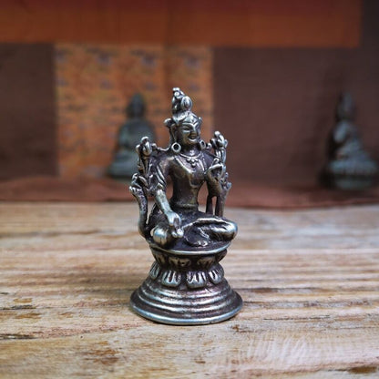 Gandhanra Tibetan Buddhist Statue White Tara