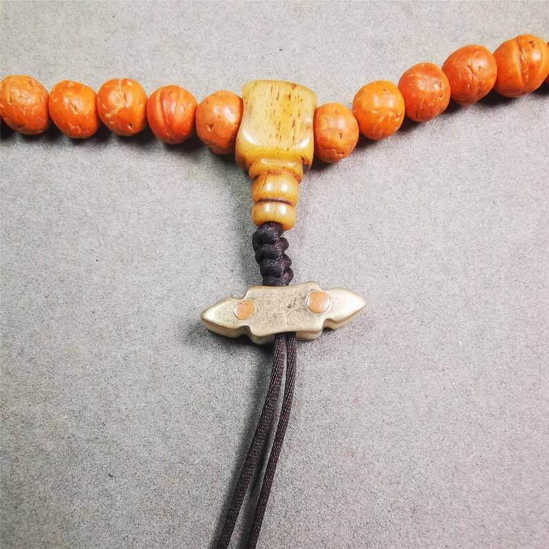 Amulet,Vajra Pendant for Mala,Bag Hanging,Prayer Bead - Tibetan Buddhist mala beads, view 4