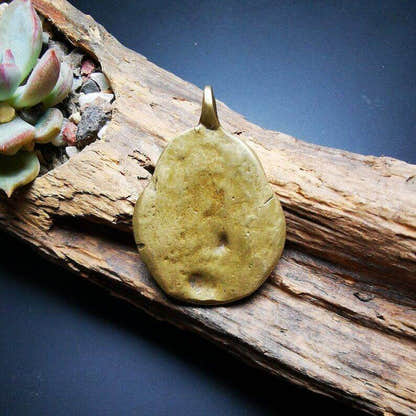 Buddhist Amulet,vajra club and tribu bell Pendant - Tibetan Buddhist amulet, detailed view