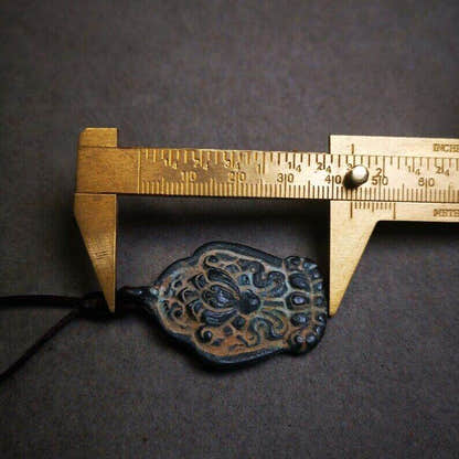 Buddhist Amulet,Lotus Pendant Badge - Tibetan Buddhist amulet, view 8