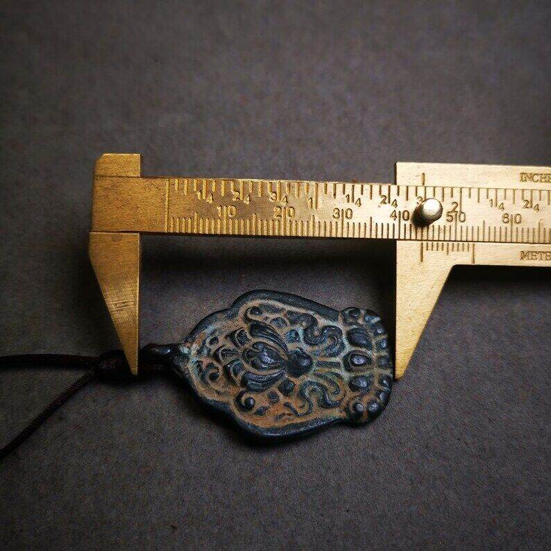 Buddhist Amulet,Lotus Pendant Badge - Tibetan Buddhist amulet, view 8