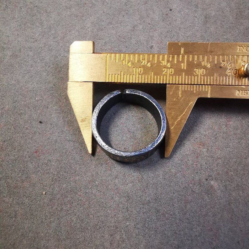 Tibetan Ring,Dzi Totem Ring 0.95" - Tibetan dzi bead, view 9