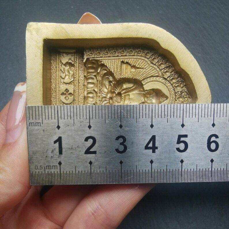 Shakyamuni Tsa Tsa Mold,5cm Height - Tibetan tsa tsa mold, view 7