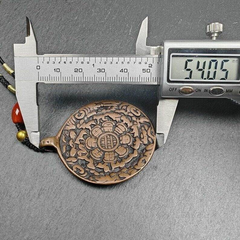 Calendar Amulet Sipaho Badge - Melong Mirror,45mm - Tibetan Buddhist amulet, view 7