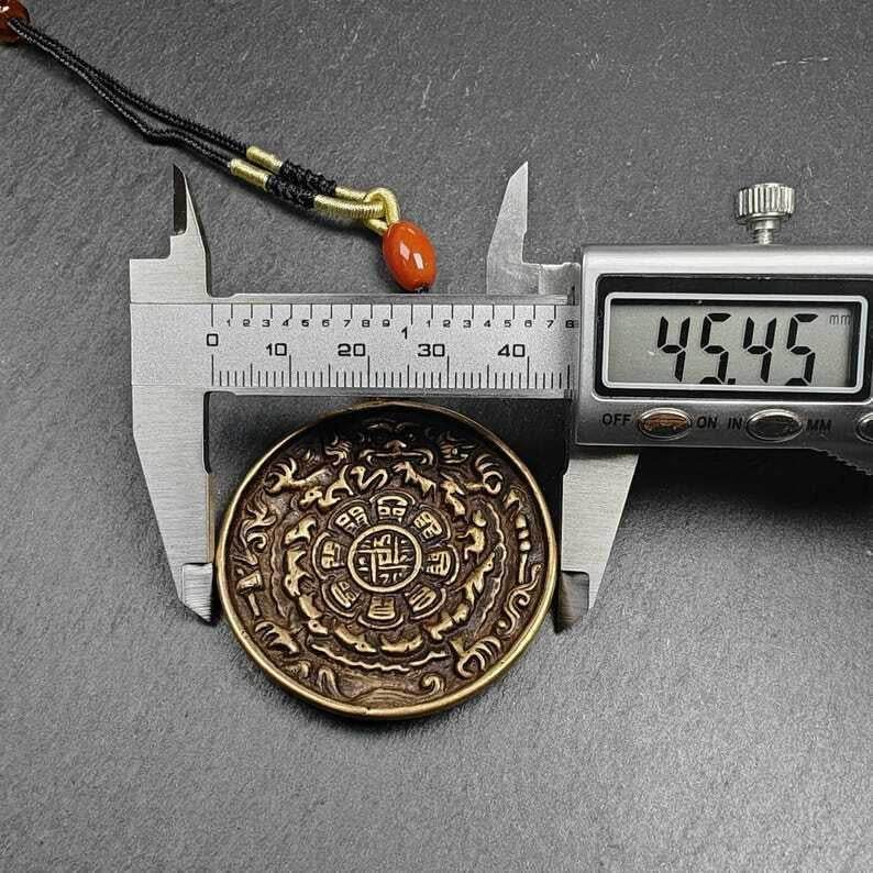 Calendar Amulet Sipaho Badge - Melong Mirror,45mm - Tibetan Buddhist amulet, view 7