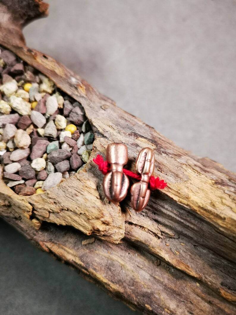 Amulet Pendant,Mini Vajra and Dorje Bell, Mala Accessories - Tibetan Buddhist mala beads, detailed view