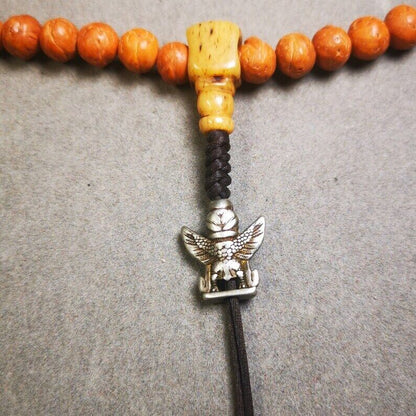 Amulet,Garuda Pendant,Prayer Bead,0.7" × 0.6"