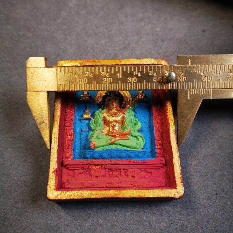 Tsa Tsa Mold Statue,Shakyamuni,Gautama Buddha - Tibetan Buddhist statue, view 6