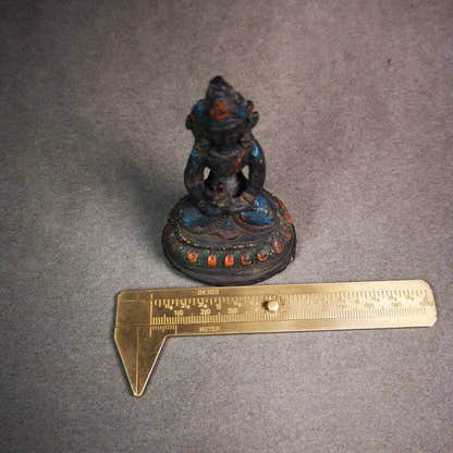 Statue,Amitayus,Buddha of Longevity,80 Years - Tibetan Buddhist statue, view 8