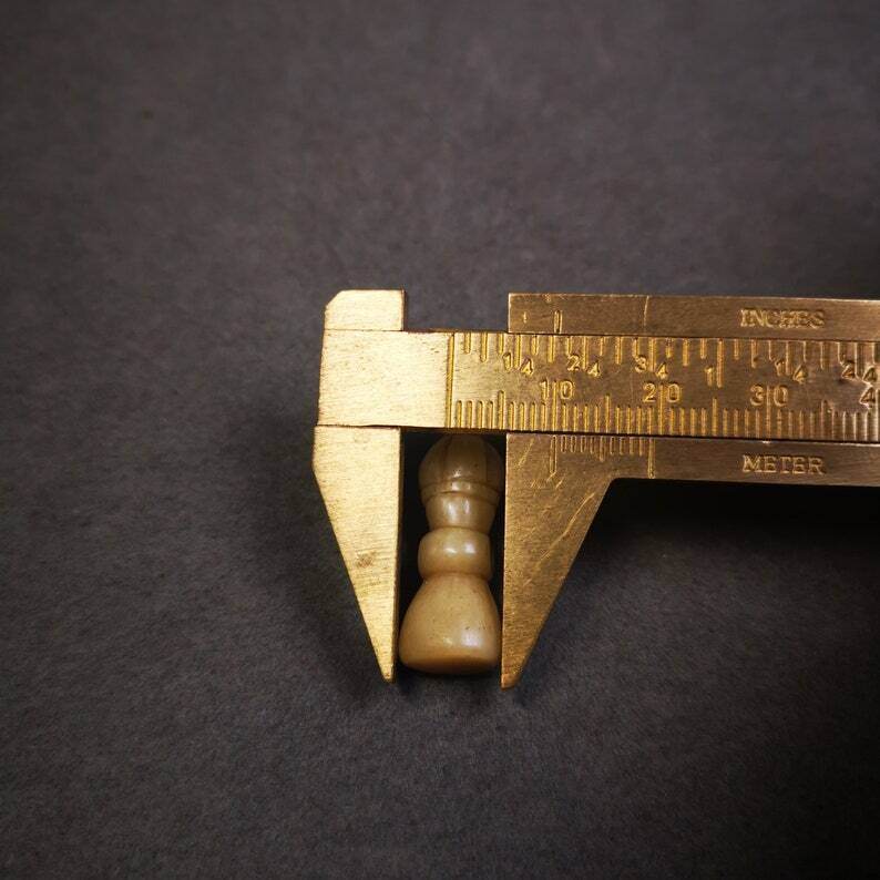 Yak Bone Carved Vajra Bell Amulet Pendant,Spacer Bead for Mala - Tibetan Buddhist mala beads, view 7