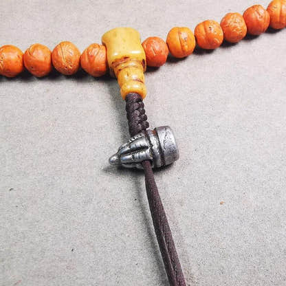 Amulet,Stupa Bead Pendant for Mala,Bag Hanging,Prayer Bead,0.6" - Tibetan Buddhist mala beads, view 4