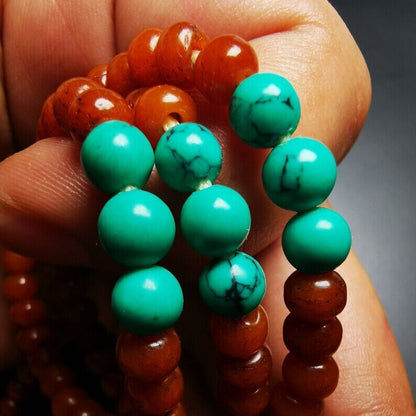 Yak Bone 108 Mala,6mm Prayer Beads