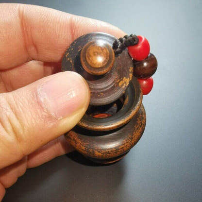 Tibetan Mini Copper Jar with Lid - Tibetan Buddhist art, view 8