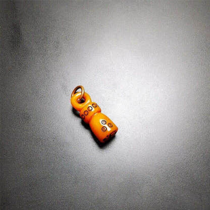Yak Bone Carved Seal Amulet - Tibetan Buddhist amulet, view 4
