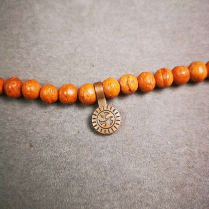 Old Buddhist Mala Counter Clip - Tibetan Buddhist mala beads, view 4