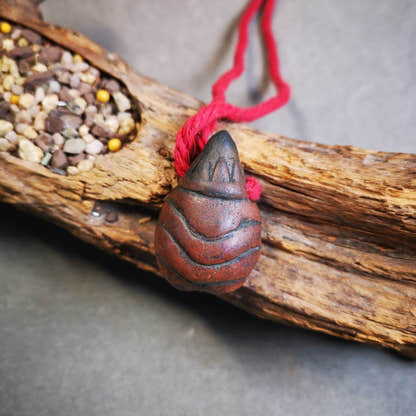 Tsa Tsa Statue Amulet,Scorpion Guru of Padmasambhava - Tibetan Buddhist amulet, detailed view