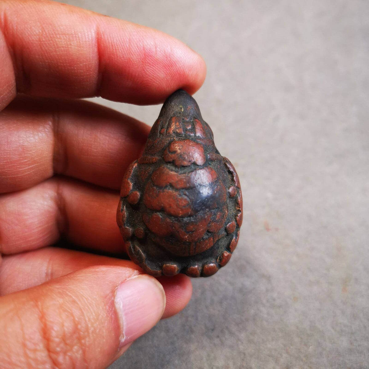 Tsa Tsa Statue Amulet,Scorpion Guru of Padmasambhava - Tibetan Buddhist amulet, view 8