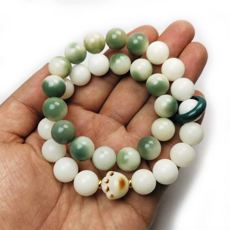 Wrist Mala, Bracelet Prayer Bead 16" Length