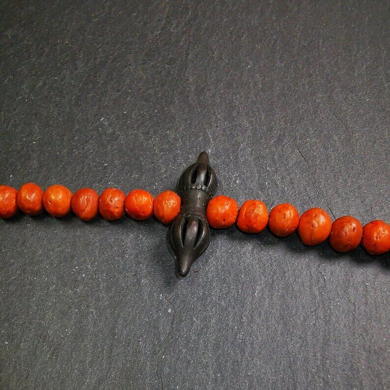 Vintage Vajra Dorje Amulet,1.5" - Tibetan Buddhist amulet, view 6
