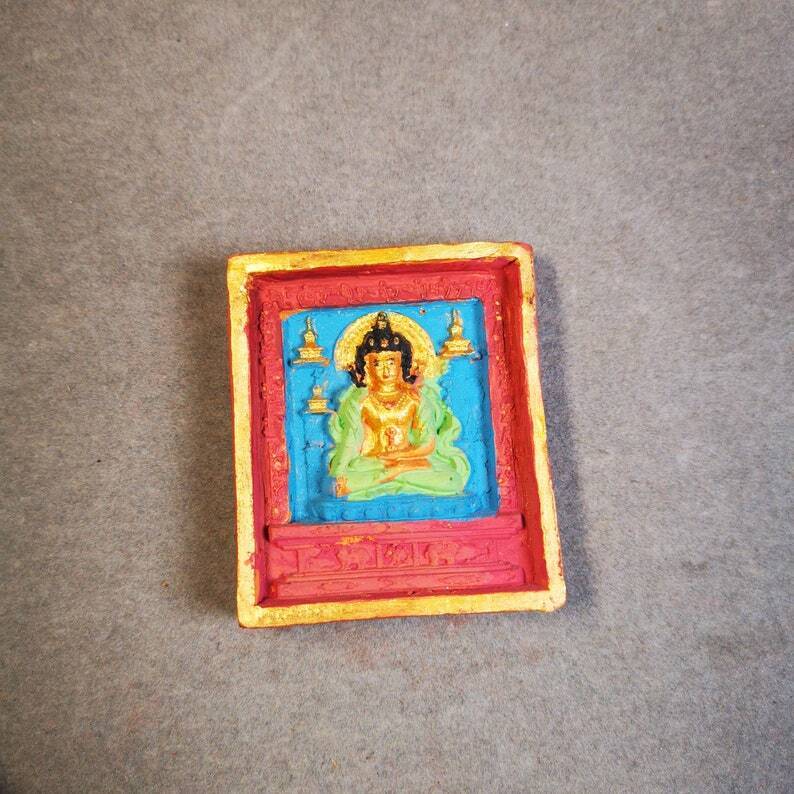 Gandhanra Handmade Tibetan Tsa Tsa Mold Statue,Shakyamuni,Gautama Buddha