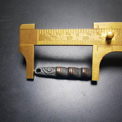 Thokcha Amulet Pendant,Mini Tibetan Ladder of Heaven - Tibetan Buddhist amulet, size reference
