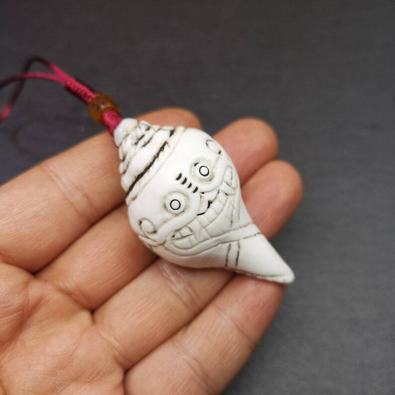 White Conch Shankha 2.28"×1.18"