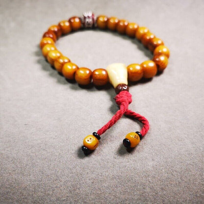 Wrist Mala Bracelet,11mm Prayer Beads Bracelet for Men