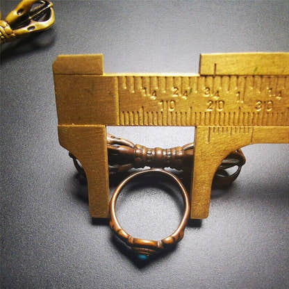 Vajra Ring,Buddhist Protection Jewelry 0.75" - Tibetan Buddhist vajra, view 10