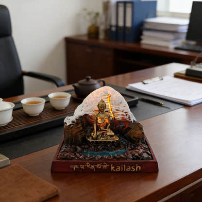 Mount Kailash Miniature Tibetan Home Decor & Spiritual Souvenir - Tibetan Buddhist art, view 8