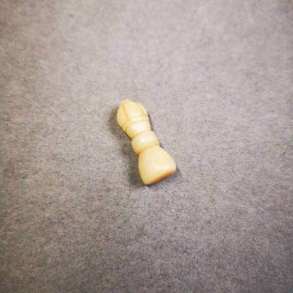 Yak Bone Carved Vajra Bell Amulet Pendant,Spacer Bead for Mala - Tibetan Buddhist mala beads, view 6