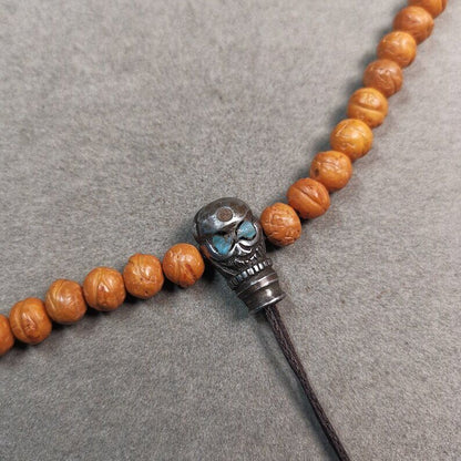 Gandhanra Tibetan Mala Guru Bead, T-drilled 3-Hole Connector Bead for Prayer Bead,0.87"