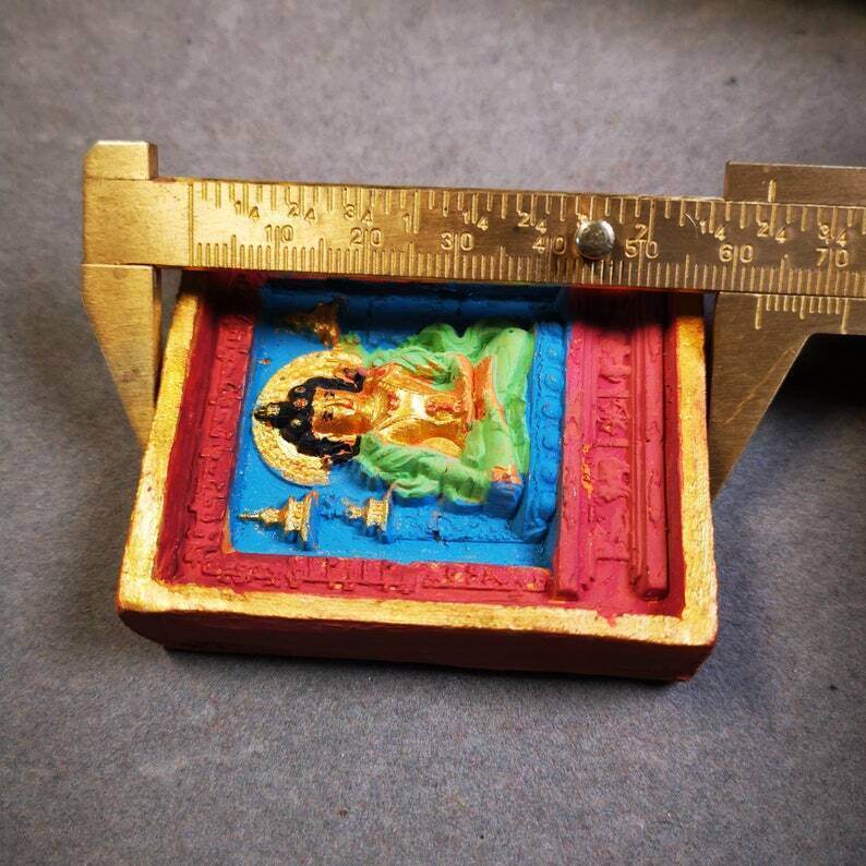 Tsa Tsa Mold Statue,Shakyamuni,Gautama Buddha - Tibetan Buddhist statue, view 7