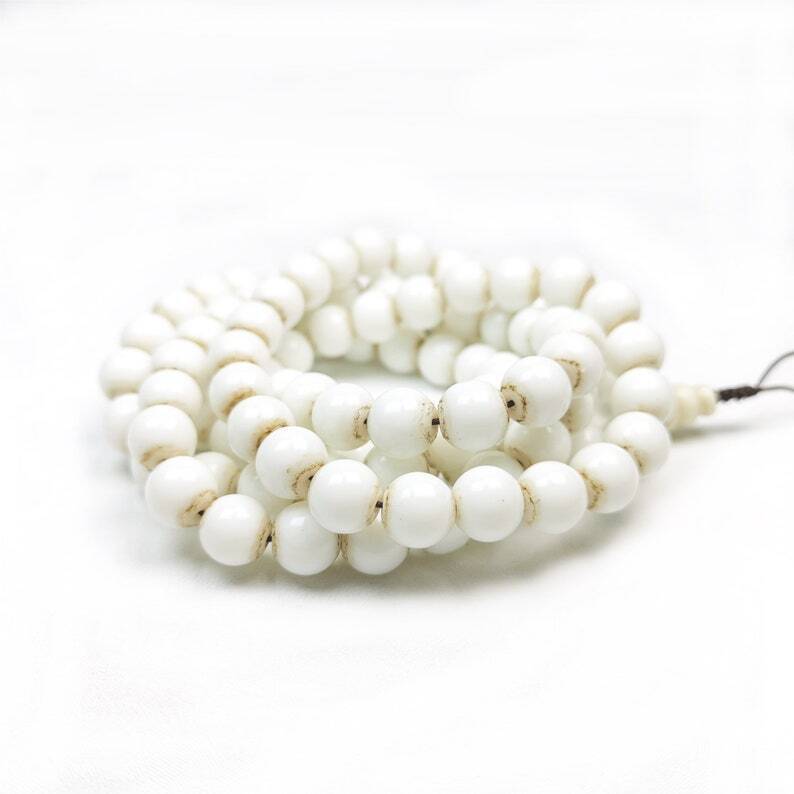 Conch Shell Mala,  Prayer Beads,Tibetan Rosary