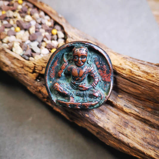 Jetsun Milarepa Statue - Tibetan Buddhist statue, front view