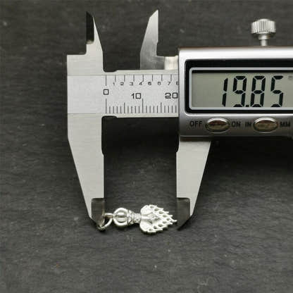 Amulet,Fire Vajra Sword of Manjushri,Sterling Silver,0.8 - Tibetan Buddhist amulet, view 9