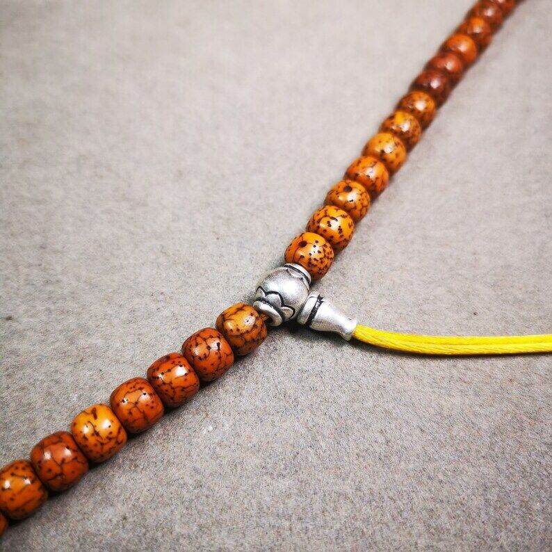 Guru Bead, T-drilled 3-Hole Bead - Tibetan Buddhist art, view 5